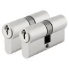 KARWEI Profielcilinder Nikkel 30/30 Mm Gelijksluitend (2 Stuks) -Huishoudapparatuur 41 1030