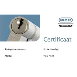 NEMEF Veiligheidscilinder NF3+ 30/30 Mm SKG 3-sterren -Huishoudapparatuur 41 1127