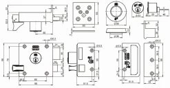 NEMEF Veiligheidsoplegslot SKG 2-sterren Rechts -Huishoudapparatuur 41 126