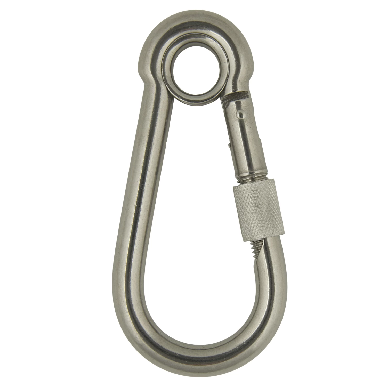 Karabijnhaak Dicht Oog Met Schroefborging 11x120mm 3 Karabijnhaak Dicht Oog Met Schroefborging 11x120mm