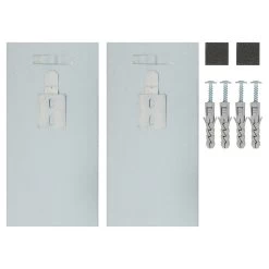 Haceka Spiegel Ophangset 2 Stuks Max. 9,6kg 8x16 Cm Metaal -Huishoudapparatuur 41 1286