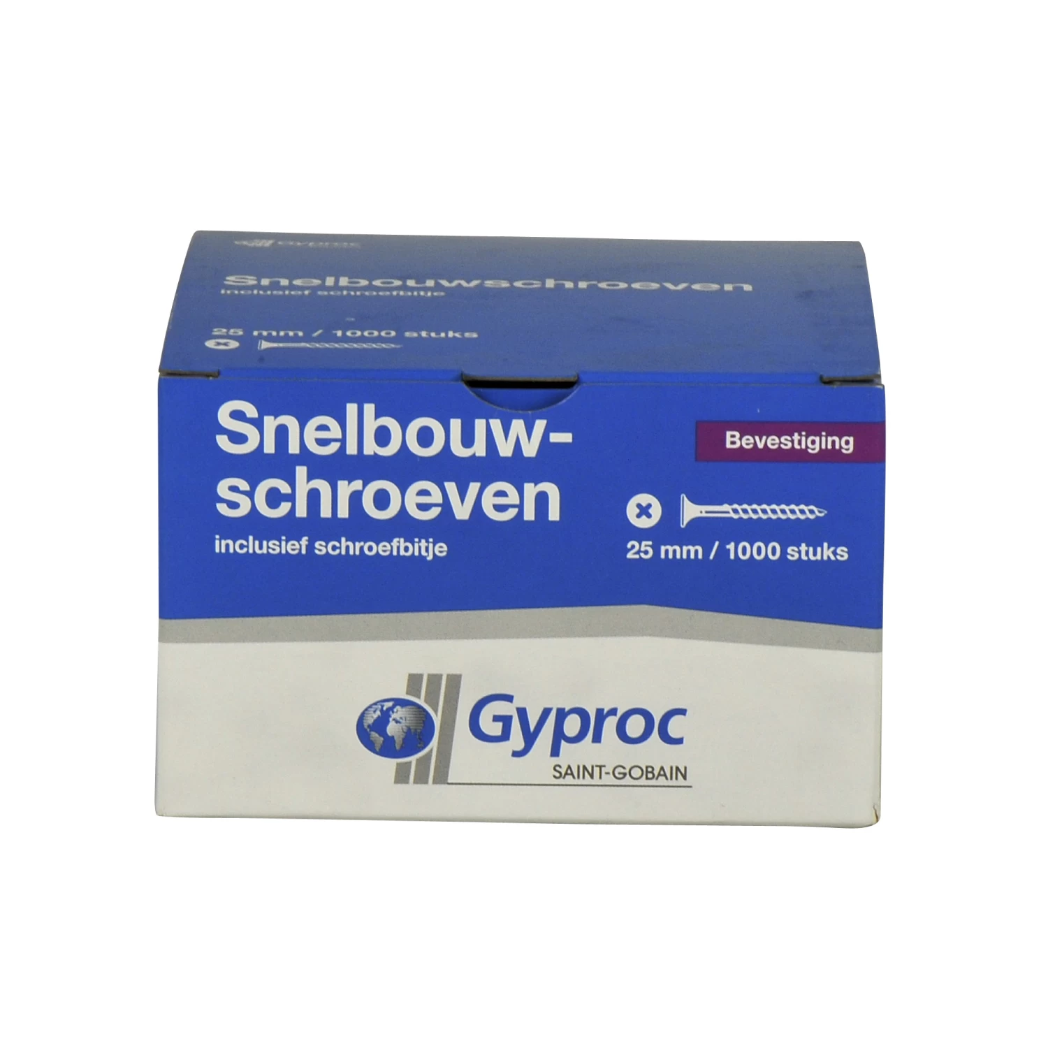 Gyproc Snelbouwschroeven 25 Mm Zwart 1000 Stuks 4 Gyproc Snelbouwschroeven 25 Mm Zwart 1000 Stuks - Afbeelding 2