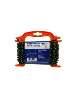 TRIMLIJN 4MM GEVL. ZWRT/GEEL 15MTR