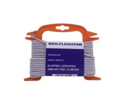 ELASTIEK LATEX/POLY 4MM WIT 10MTR