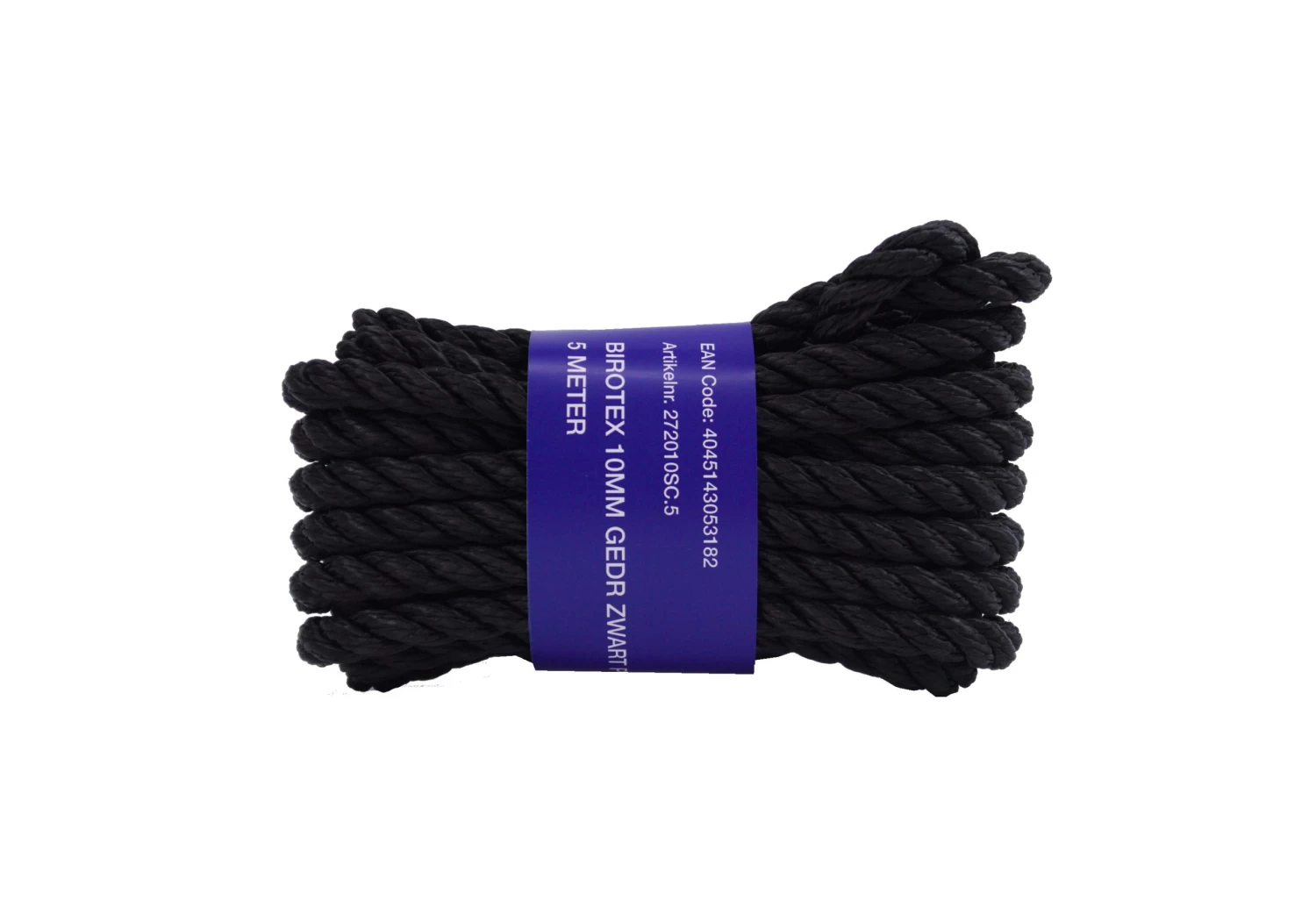 BIROTEX 10MM GEDR ZWART 5MTR 3 BIROTEX 10MM GEDR ZWART 5MTR