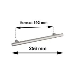 Greep Theo Rvs 256mm -Huishoudapparatuur 41 1580