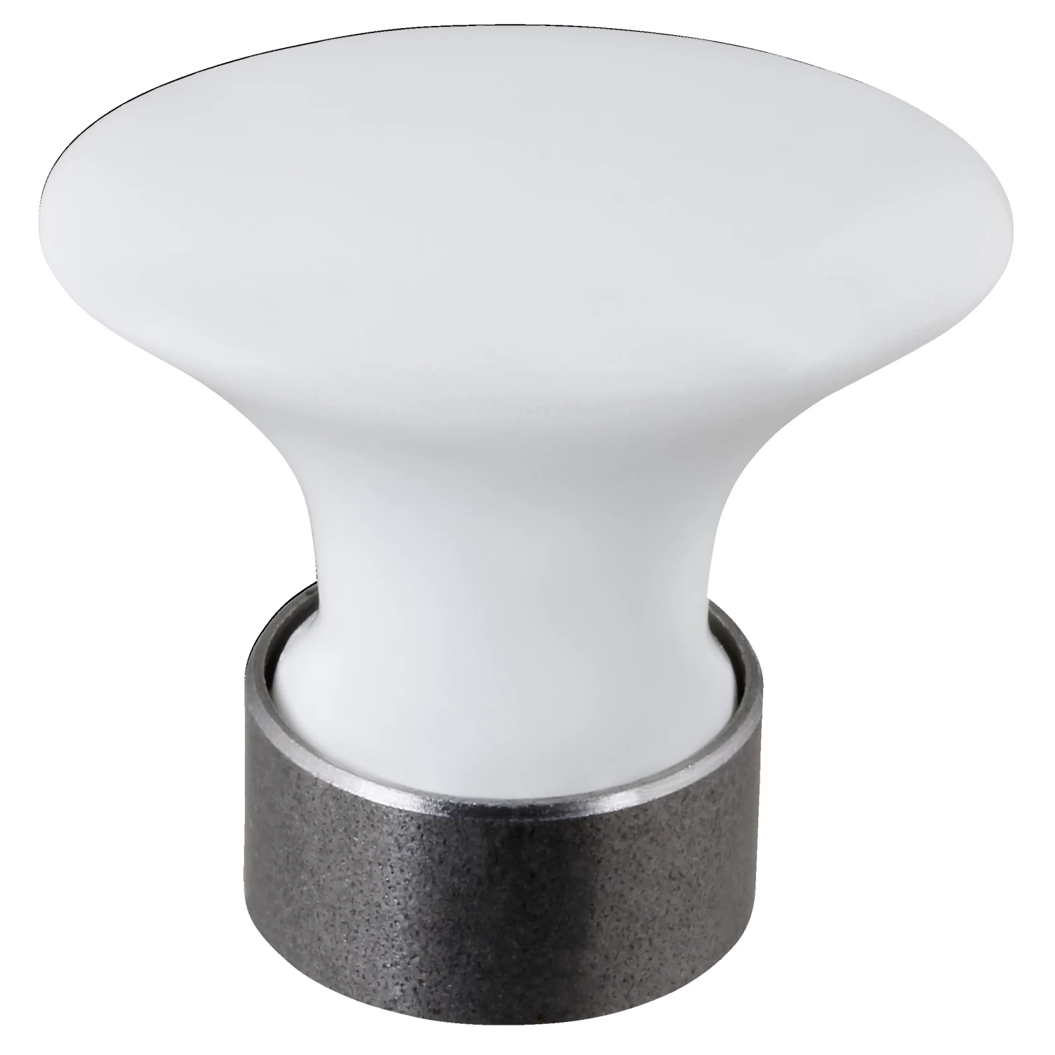 Knop Ovaal Wit 32mm 3 Knop Ovaal Wit 32mm