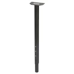 Duraline Tafelpoot Rond Metaal Antraciet Ø35 Mm Hoogte Verstelbaar