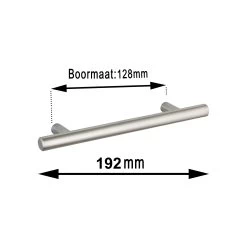 Greep Theo Rvs 192mm -Huishoudapparatuur 41 1666