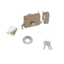 Yale Oplegslot Met Buitencilinder Vast Grijs Gelakt 634-50mm -Huishoudapparatuur 41 171