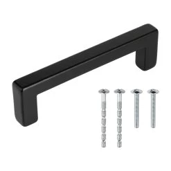 Greep Emmy Zwart Ijzer 140 Mm -Huishoudapparatuur 41 1792