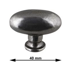 Knop Warwick Tin Look 40mm -Huishoudapparatuur 41 1798