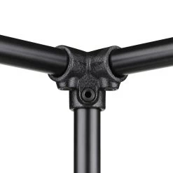 Novidade Steigerbuis Buiskoppeling Hoekstuk 3-weg Zwart Ø 42mm