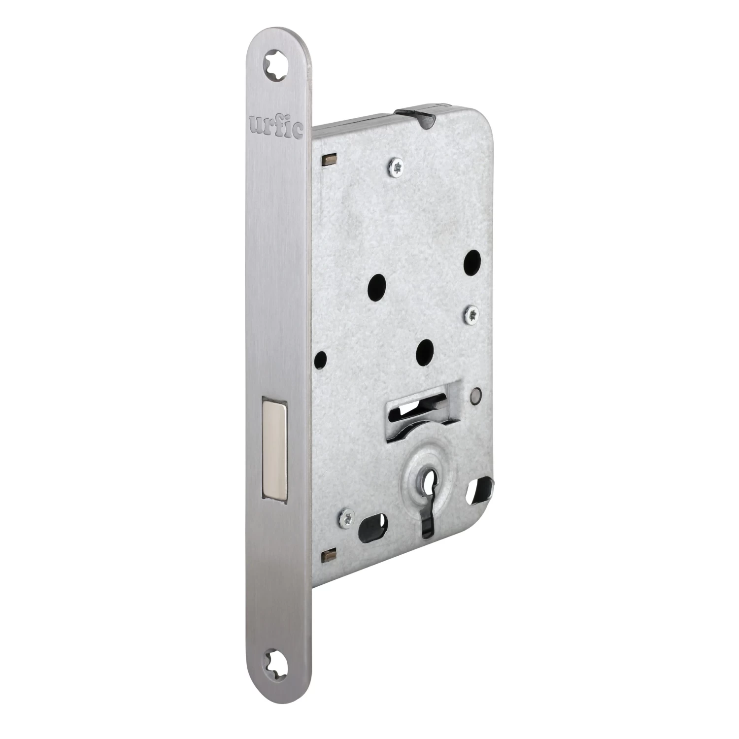 Urfic Insteekslot Kastslot Met RVS Voorplaat Doorn 50mm 3 Urfic Insteekslot Kastslot Met RVS Voorplaat Doorn 50mm