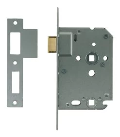 NEMEF 1200 Serie Insteekslot Badkamerslot/wc-slot Met Gelakte Voorplaat Doorn 50mm PC 63mm