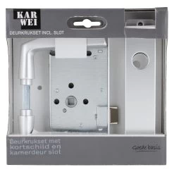 KARWEI Insteekslot Loopslot Compleet Met Deurschild Doorn 50mm -Huishoudapparatuur 41 205
