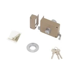 Yale Oplegslot Met Buitencilinder Vast Grijs Gelakt 635-50mm -Huishoudapparatuur 41 230