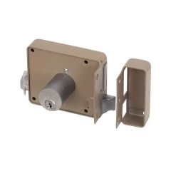 Yale Oplegslot Met Buitencilinder Vast Grijs Gelakt 635-50mm -Huishoudapparatuur 41 231