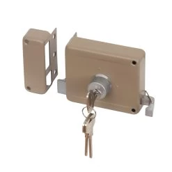 Yale Oplegslot Met Buitencilinder Vast Grijs Gelakt 635-50mm -Huishoudapparatuur 41 236