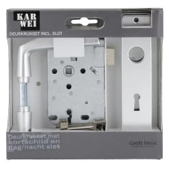 KARWEI Insteekslot Dag/nachtslot Compleet Met Deurschild Doorn 50mm PC 56mm -Huishoudapparatuur 41 276