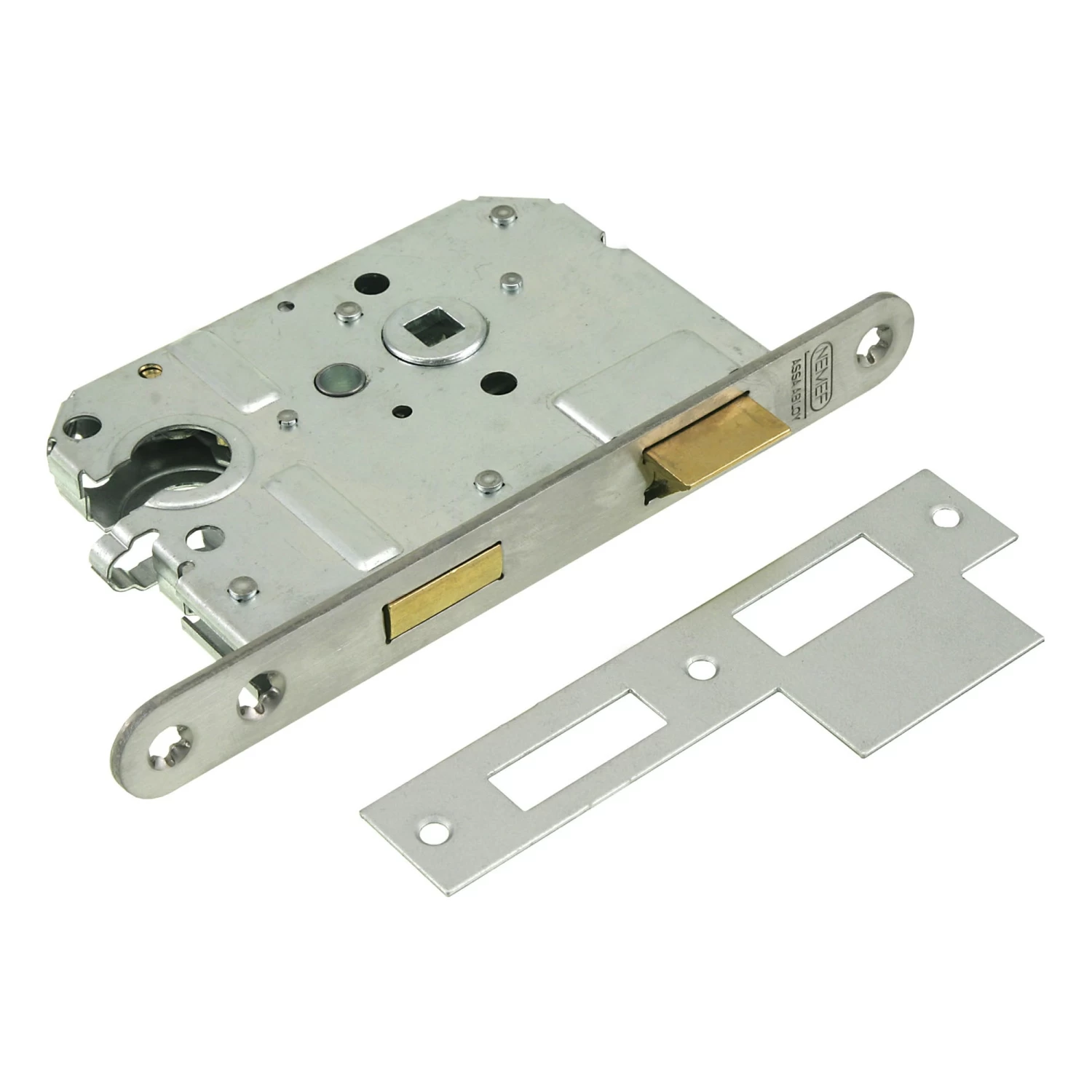 NEMEF 1200 Serie Insteekcilinderslot Binnendeur Met Rvs Voorplaat Binnendeur Doorn 50mm PC 55mm 3 NEMEF 1200 Serie Insteekcilinderslot Binnendeur Met Rvs Voorplaat Binnendeur Doorn 50mm PC 55mm