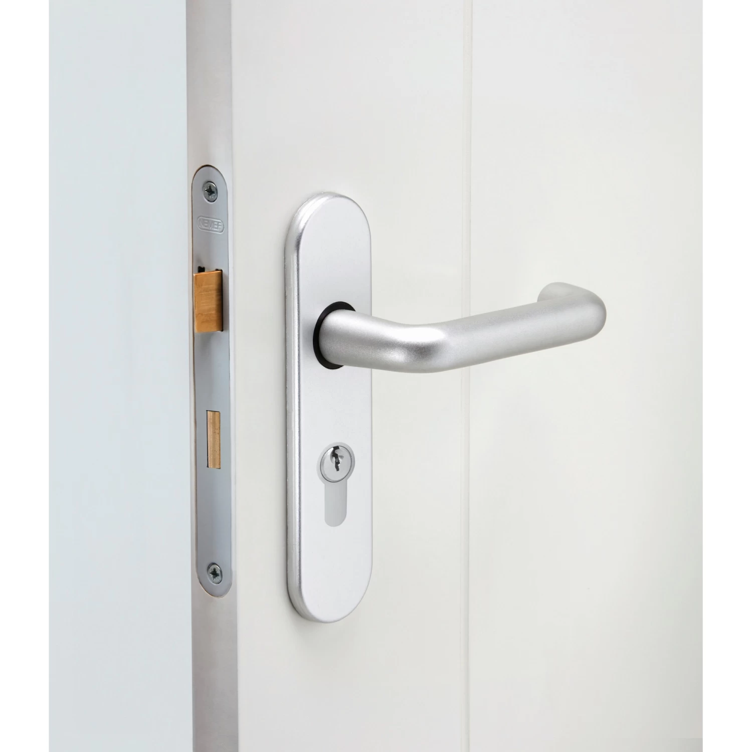 NEMEF 1200 Serie Insteekcilinderslot Binnendeur Met Rvs Voorplaat Binnendeur Doorn 50mm PC 55mm 4 NEMEF 1200 Serie Insteekcilinderslot Binnendeur Met Rvs Voorplaat Binnendeur Doorn 50mm PC 55mm - Afbeelding 2
