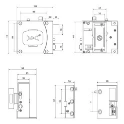 M&C Veiligheidsoplegslot SKG 2-sterren Links -Huishoudapparatuur 41 300