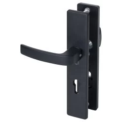 NEMEF Veiligheidsbeslag LS Met Kerntrekbeveiliging SKG 3-sterren Voordeur 72 Mm Zwart -Huishoudapparatuur 41 423