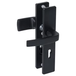 NEMEF Veiligheidsbeslag LS Met Kerntrekbeveiliging SKG 3-sterren Voordeur 72 Mm Zwart -Huishoudapparatuur 41 425