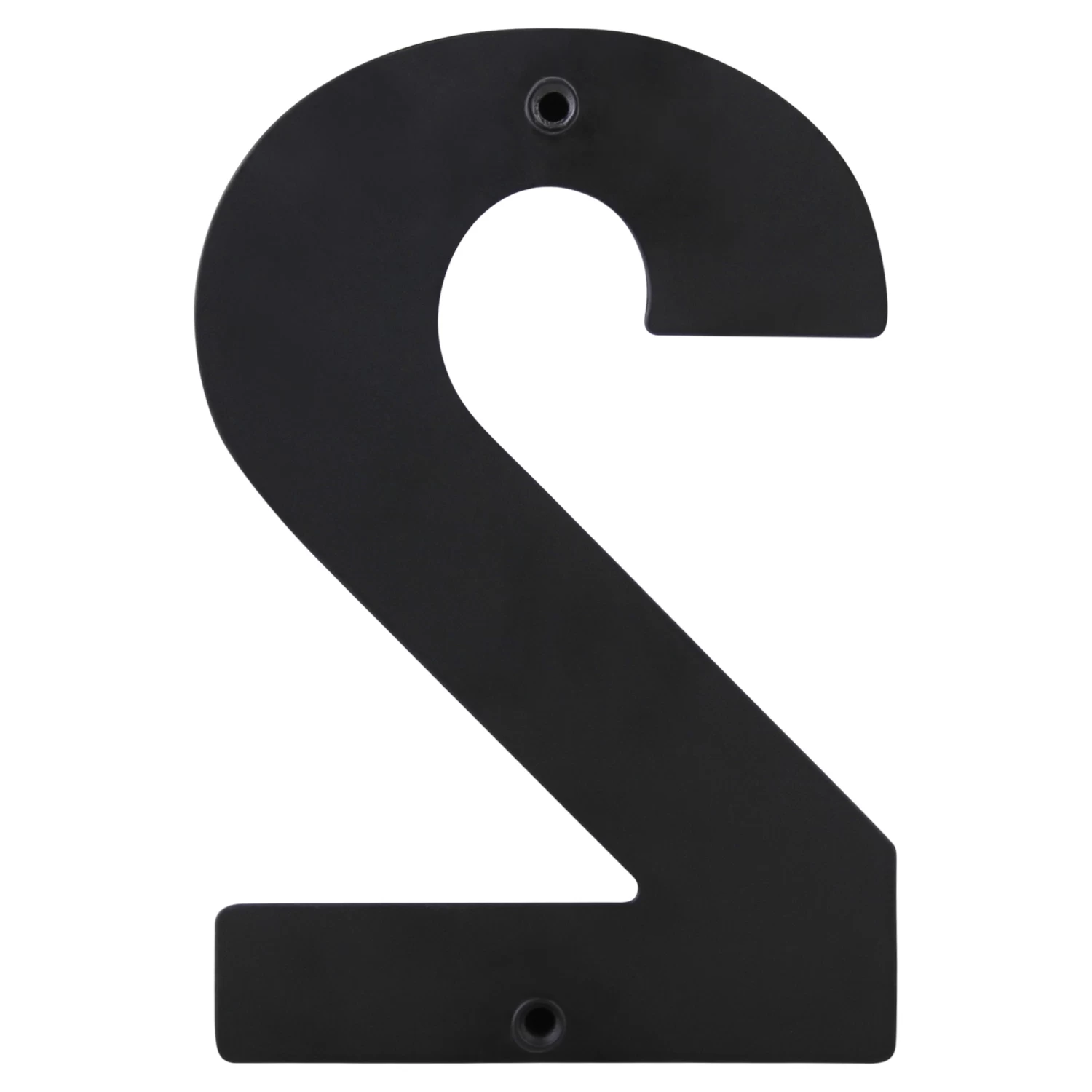 Huiscijfer 2 Zwart RVS 15 X 10 Cm 4 Huiscijfer 2 Zwart RVS 15 X 10 Cm - Afbeelding 2