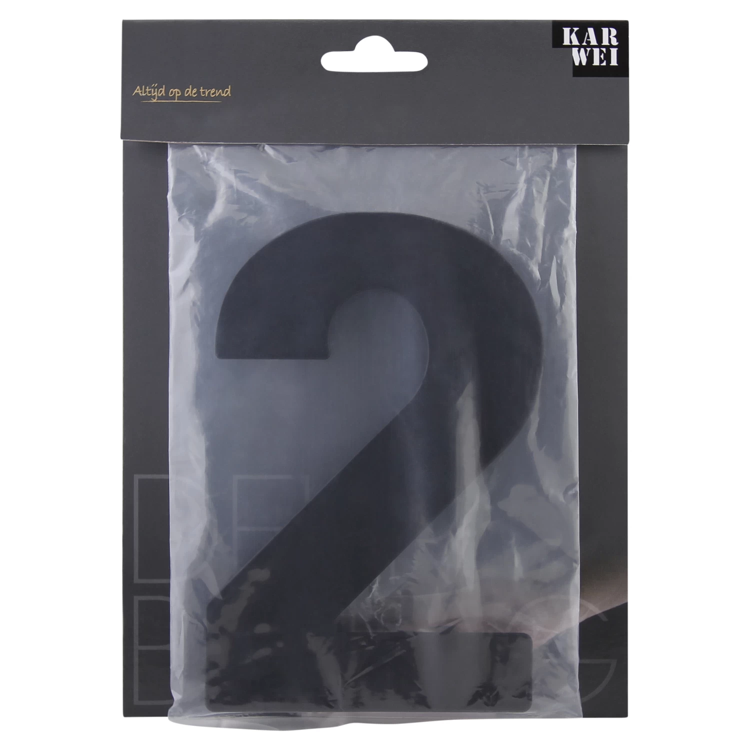 Huiscijfer 2 Zwart RVS 15 X 10 Cm 5 Huiscijfer 2 Zwart RVS 15 X 10 Cm - Afbeelding 3