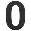 Huiscijfer 0 Zwart RVS 15 X 10 Cm -Huishoudapparatuur 41 567