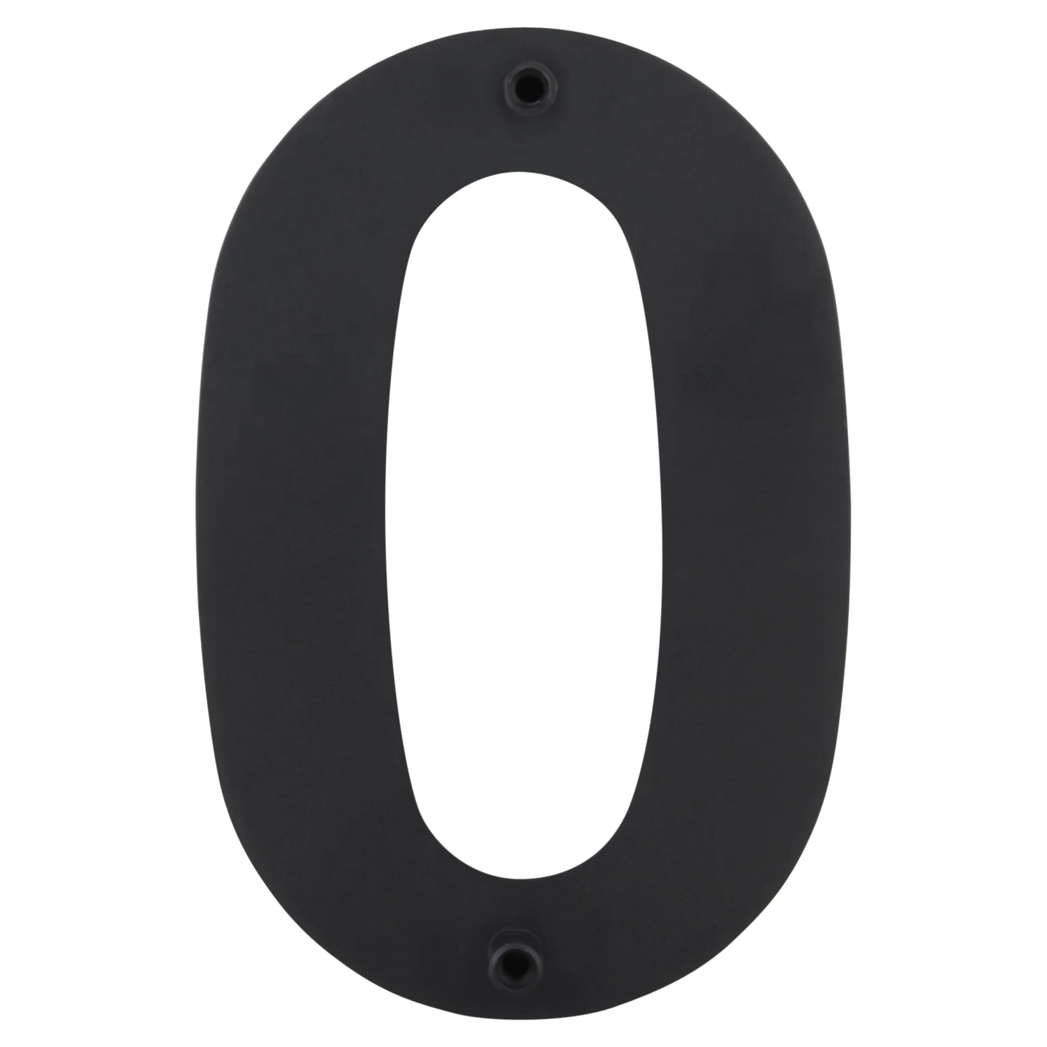 Huiscijfer 0 Zwart RVS 15 X 10 Cm 4 Huiscijfer 0 Zwart RVS 15 X 10 Cm - Afbeelding 2