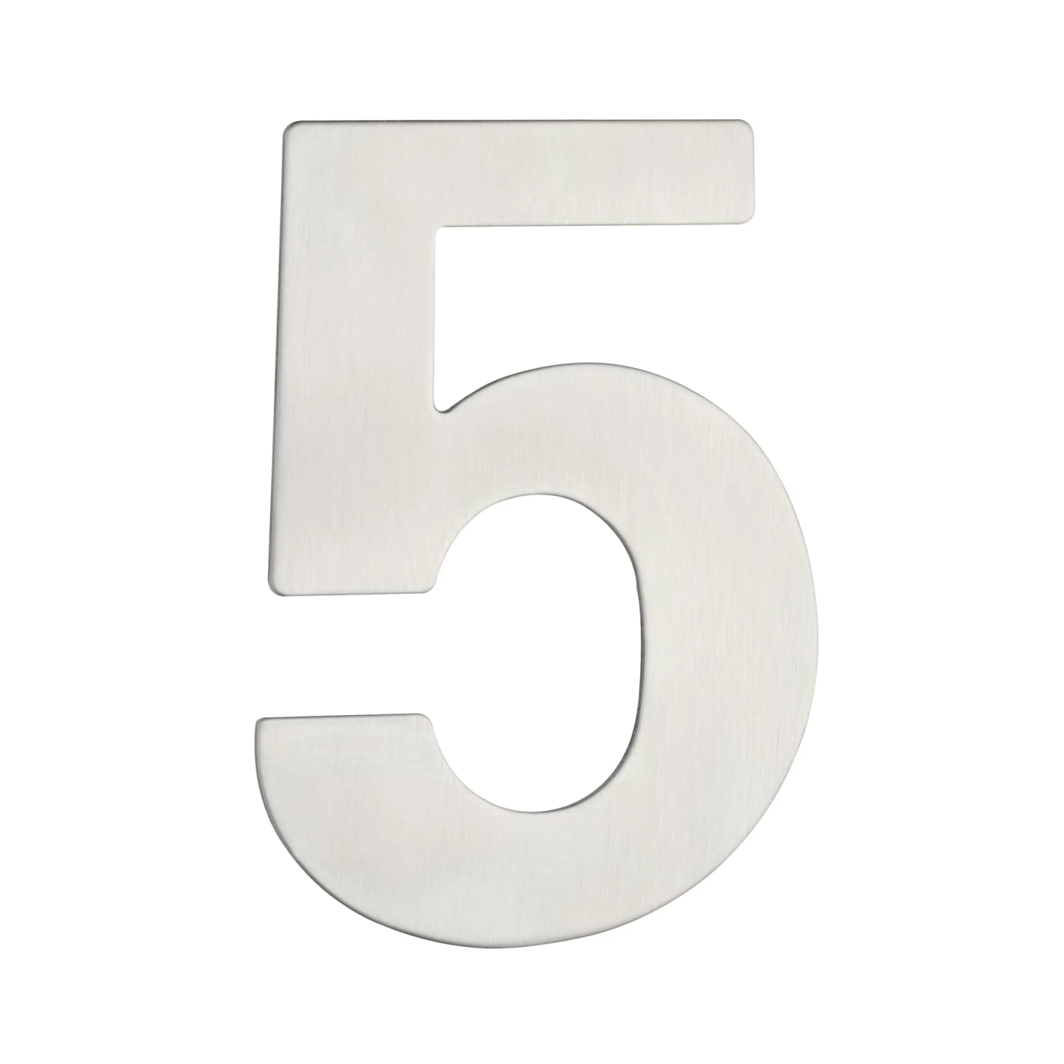 Huiscijfer 5 RVS Klein 3 Huiscijfer 5 RVS Klein