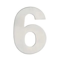 Huiscijfer 6/9 RVS Klein