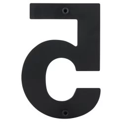 Huiscijfer 5 Zwart RVS 15 X 10 Cm -Huishoudapparatuur 41 581