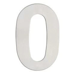 Huiscijfer 0 RVS