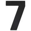 Huiscijfer 7 Zwart RVS 15 X 10 Cm