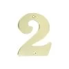 Huiscijfer 2 Messing Glad 2 Huiscijfer 2 Messing Glad -Huishoudapparatuur 41 608