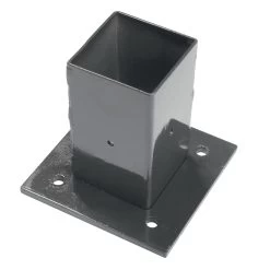 Voet Voor Vierkante Paal Antraciet 60/60 Mm