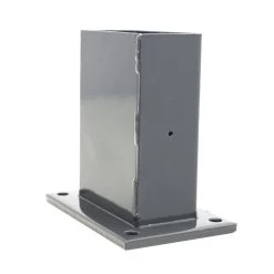 Voet Voor Rechthoekige Paal Antraciet 60/120 Mm