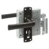Tuinpoortsluiting Poortslot Voor Cilinderslot Met Beslag Zwart -Huishoudapparatuur 41 803