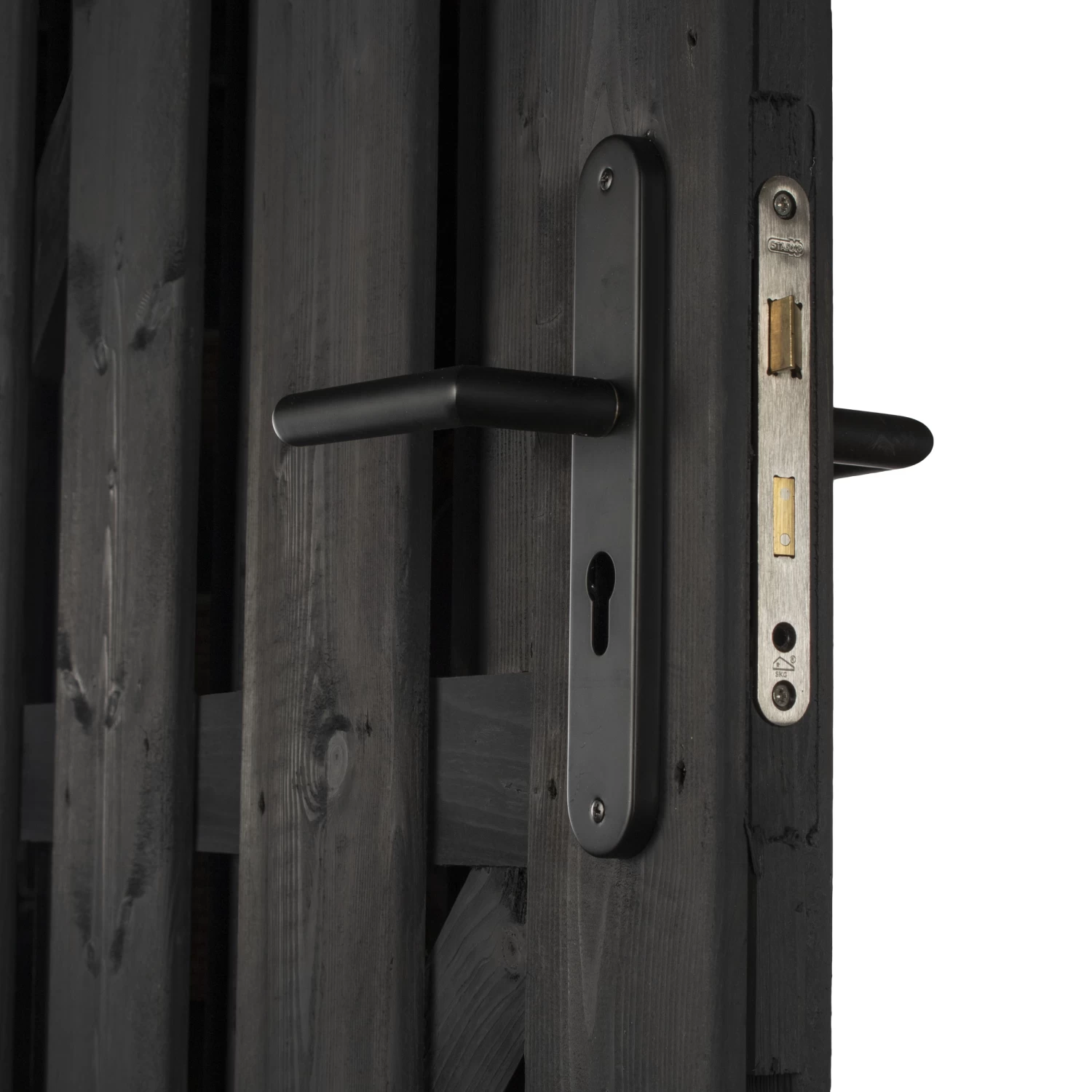 Starx Tuinpoortsluiting Poortslot Met Insteekslot SKG 1-ster Zwart 4 Starx Tuinpoortsluiting Poortslot Met Insteekslot SKG 1-ster Zwart - Afbeelding 2