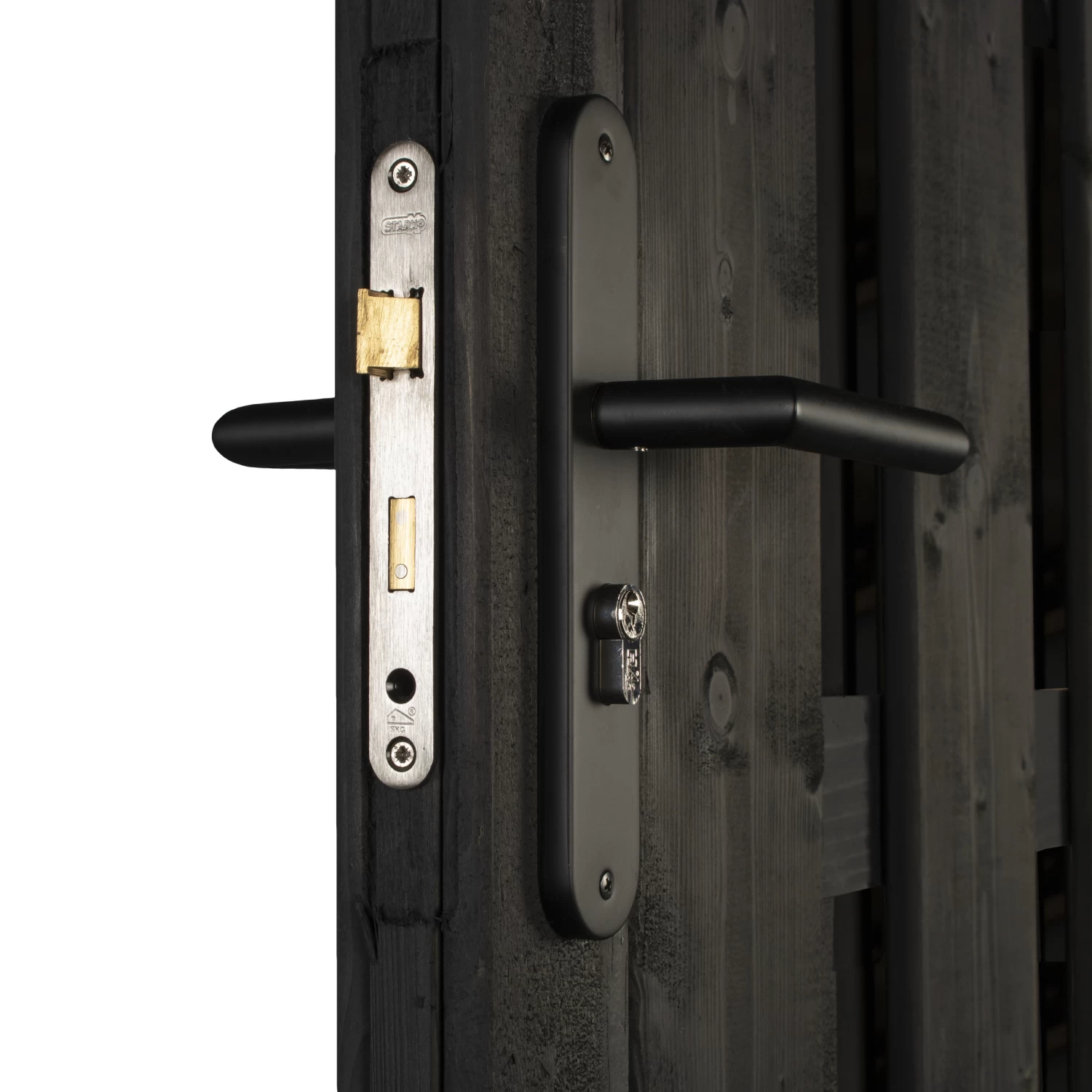 Starx Tuinpoortsluiting Poortslot Met Insteekslot SKG 1-ster Zwart 6 Starx Tuinpoortsluiting Poortslot Met Insteekslot SKG 1-ster Zwart - Afbeelding 4