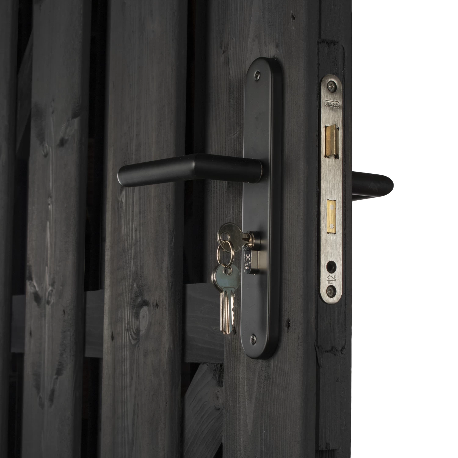 Starx Tuinpoortsluiting Poortslot Met Insteekslot SKG 1-ster Zwart 7 Starx Tuinpoortsluiting Poortslot Met Insteekslot SKG 1-ster Zwart - Afbeelding 5