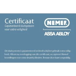 NEMEF Veiligheidscilinder NF3+ 30/30 Mm SKG 3-sterren Gelijksluitend (4 Stuks) -Huishoudapparatuur 41 984